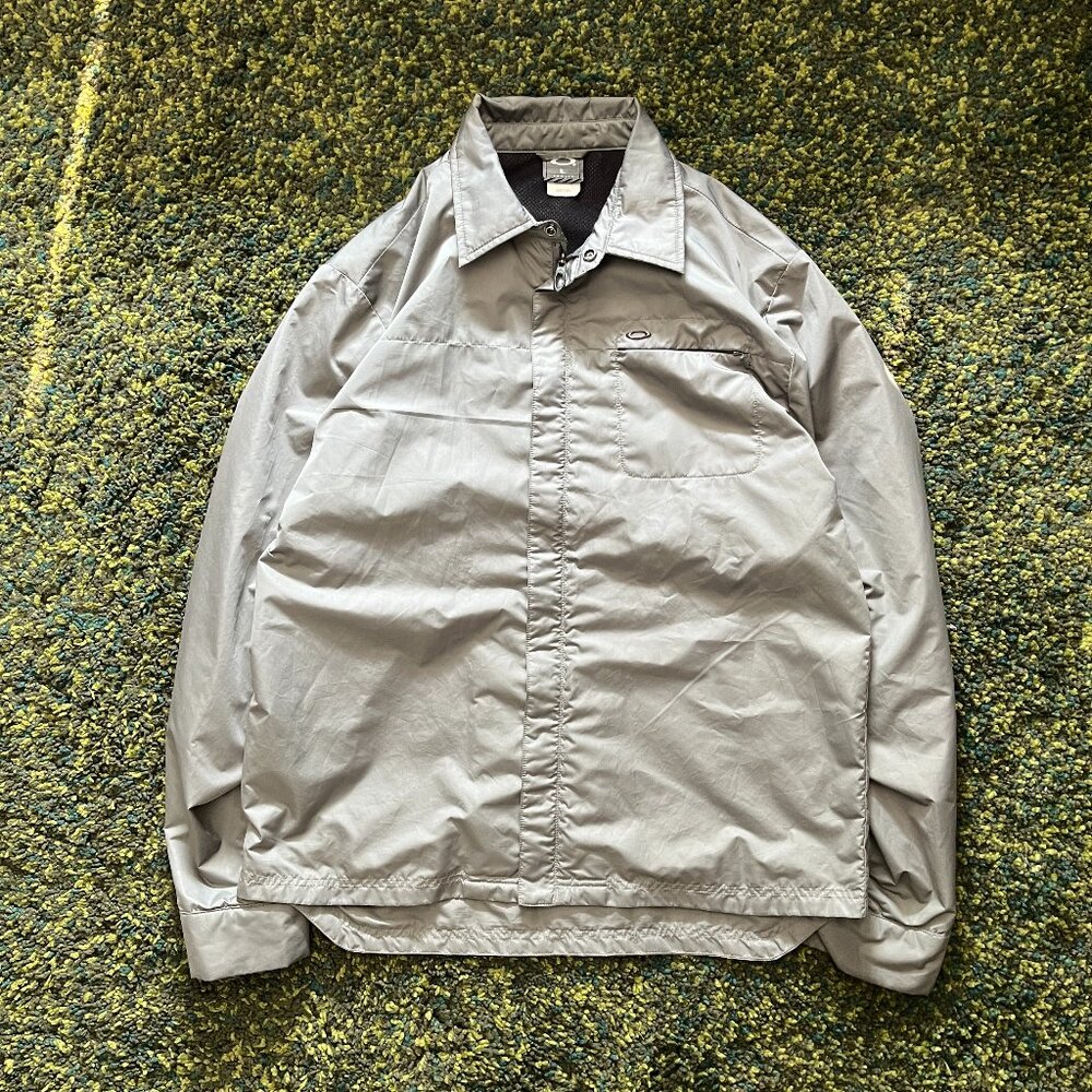 Oakley Polyester Grey Jacket (L)